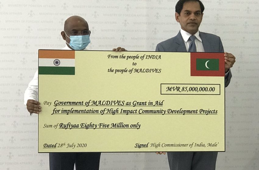  Eye On China, India Steps Up Financial Aid To Maldives