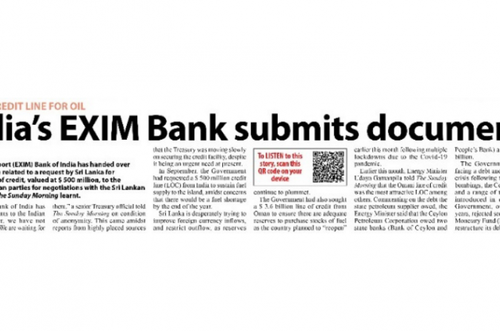  Indian Credit Line For Oil: India’s EXIM Bank Submits Documents