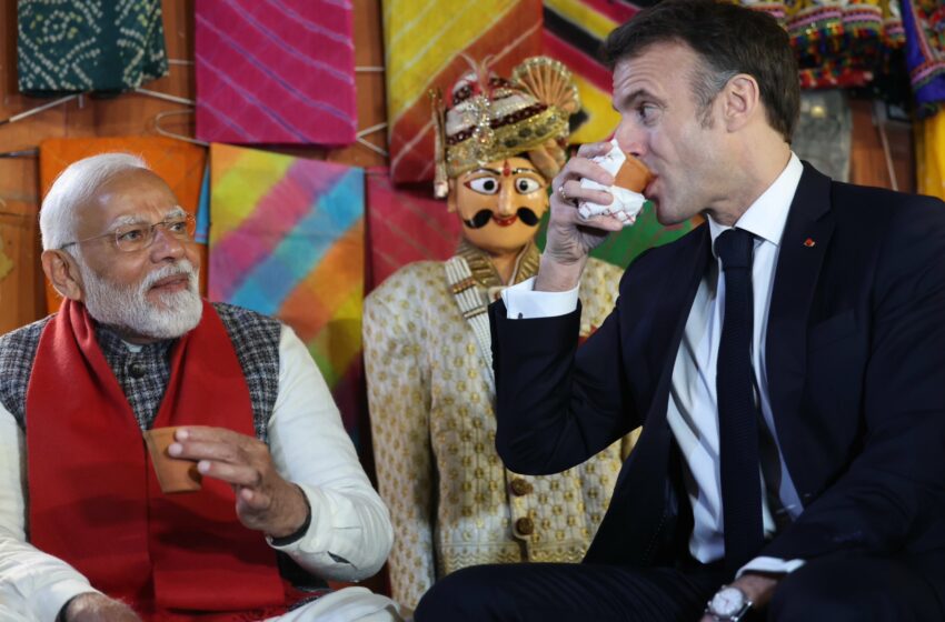  Macron, Modi In Jaipur: Monument Visits, Roadshow, Kulhad Chai, UPI & More