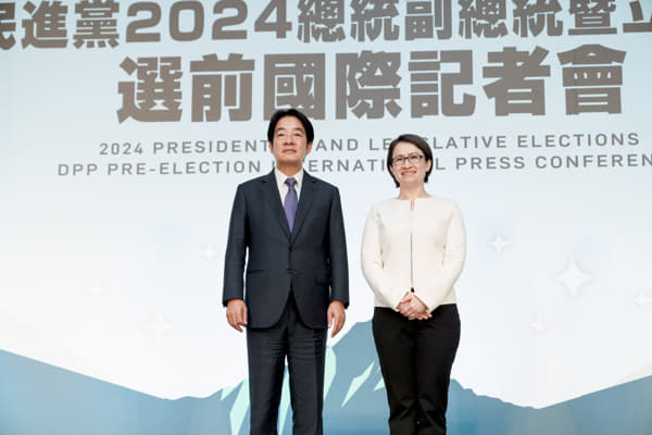 Taiwan’s president-elect William Lai and his running mate Bi-khim Hsiao