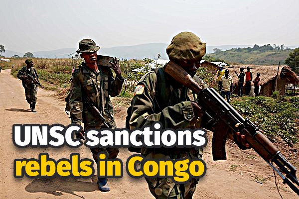  UN Security Council Sanctions 6 Rebel Leaders in Congo