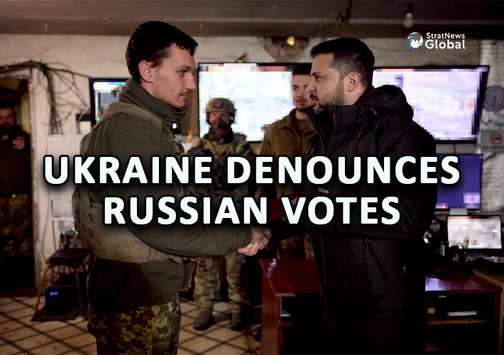  Ukraine Attacks Russia’s ‘Illegal’ Elections In Ukrainian-Occupied Territories