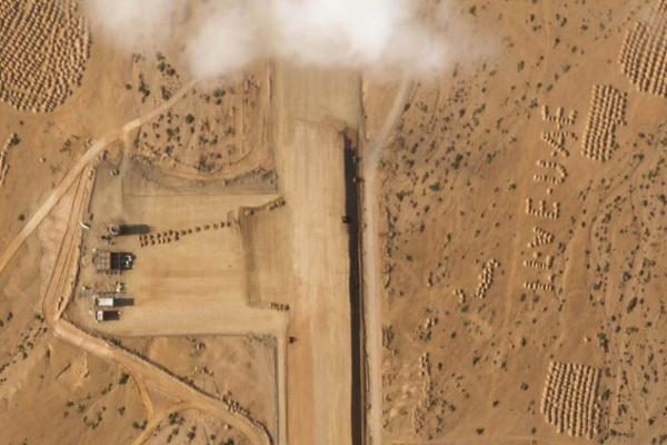 Satellite photo, airstrip, yemen