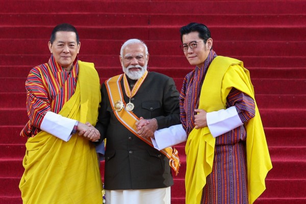  Modi Receives Bhutan’s Highest Honour, Hails Gelephu Project