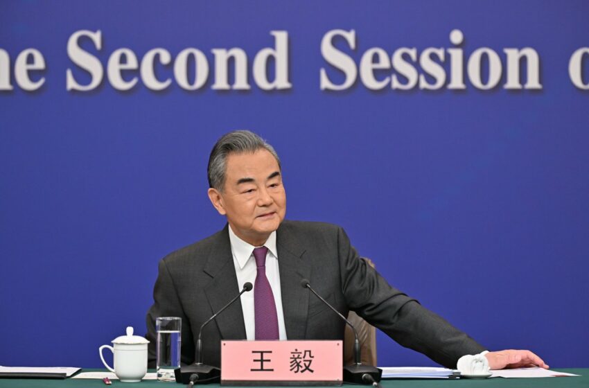 China, Two Sessions Gathering, Wang Yi, foreign journalists, press freedom, Palestine, UN