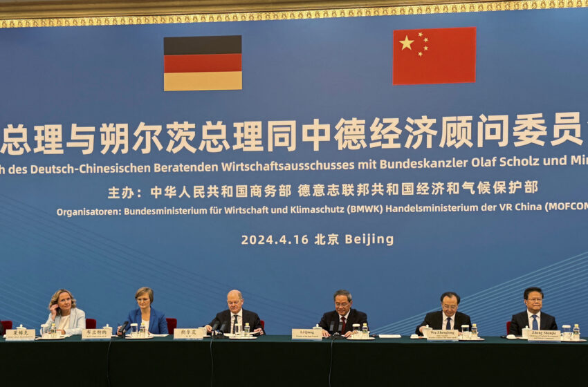 German Chancellor Olaf Scholz in China