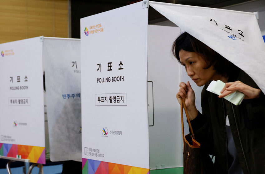 Voting in South Korea elections