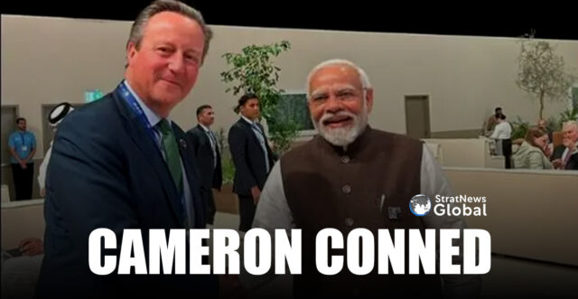 David Cameron with Narendra Modi
