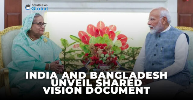 Bangladesh PM Sheikh Hasina with PM Narendra Modi