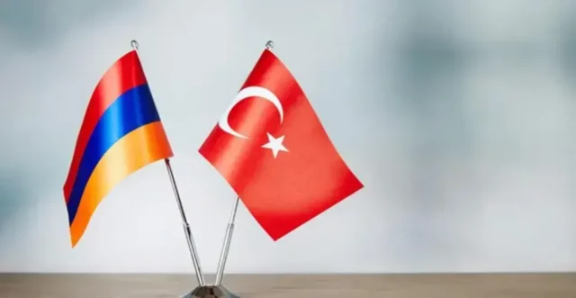 Flags of Armenia and Turkey