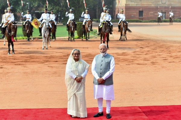 Hasina with Modi