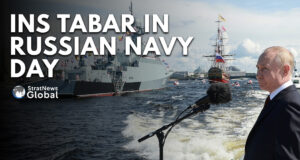 INS Tabar Takes Part In Russian Navy Day Parade As Putin Warns The U.S. With Cold War-style Missile Crisis