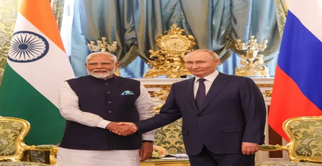 Modi with Putin