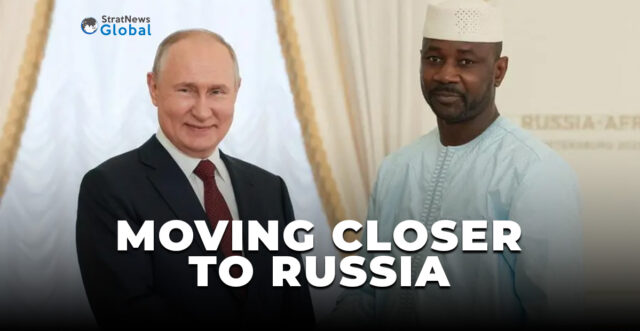 Putin with the President of Mali