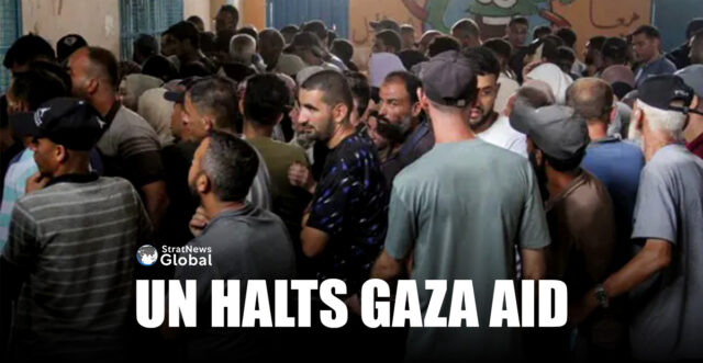 U.N halts aid in Gaza