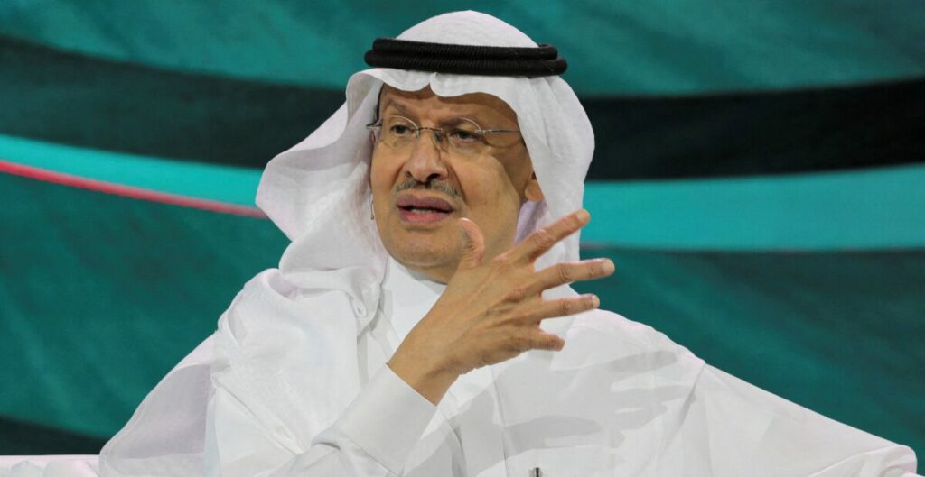 Saudi Arabia's Minister of Energy Prince Abdulaziz bin Salman Al-Saud