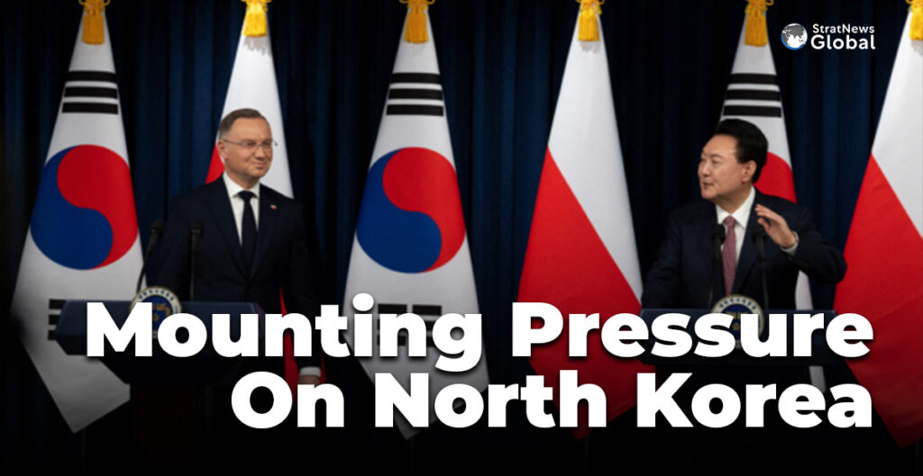 Polish President Andrzej Duda and South Korean President Yoon Suk-Yeol