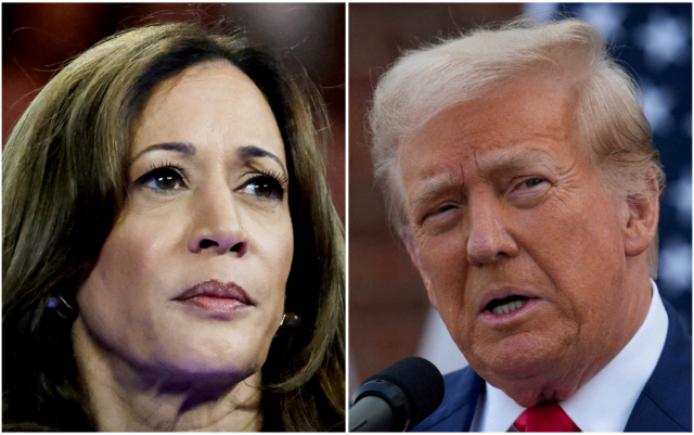 U.S. Vice President Kamala Harris and former U.S. President Donald Trump