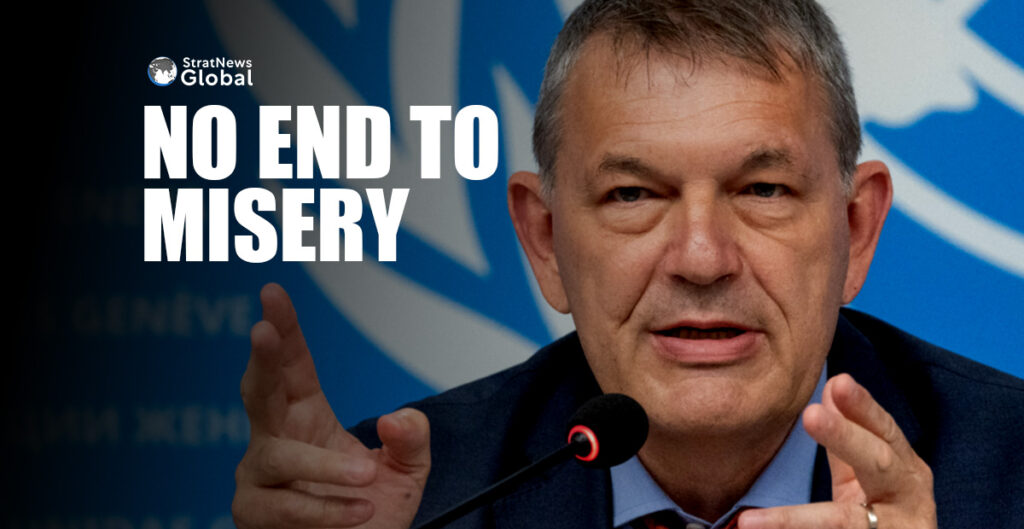A file photo of UNRWA Commissioner-General Philippe Lazzarini.