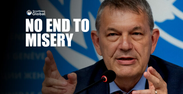 A file photo of UNRWA Commissioner-General Philippe Lazzarini.