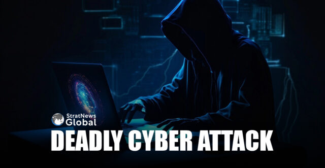 Figurines with computers and smartphones are seen in front of the words "Cyber Attack" in this illustration taken, February 19, 2024. REUTERS/Dado Ruvic/Illustration/File Photo
