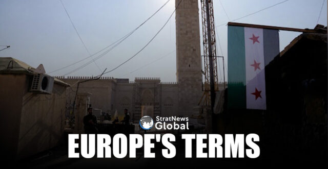 EUROPE'S TERMS Syria, France, Germany, Scholz, Macron, rebels, Al Qaeda. Islamist,