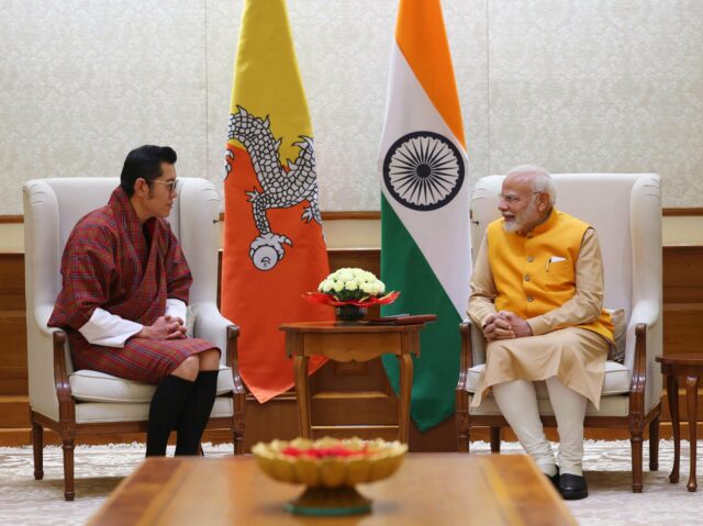 Prime Minister Narendra Modi with the King of Bhutan