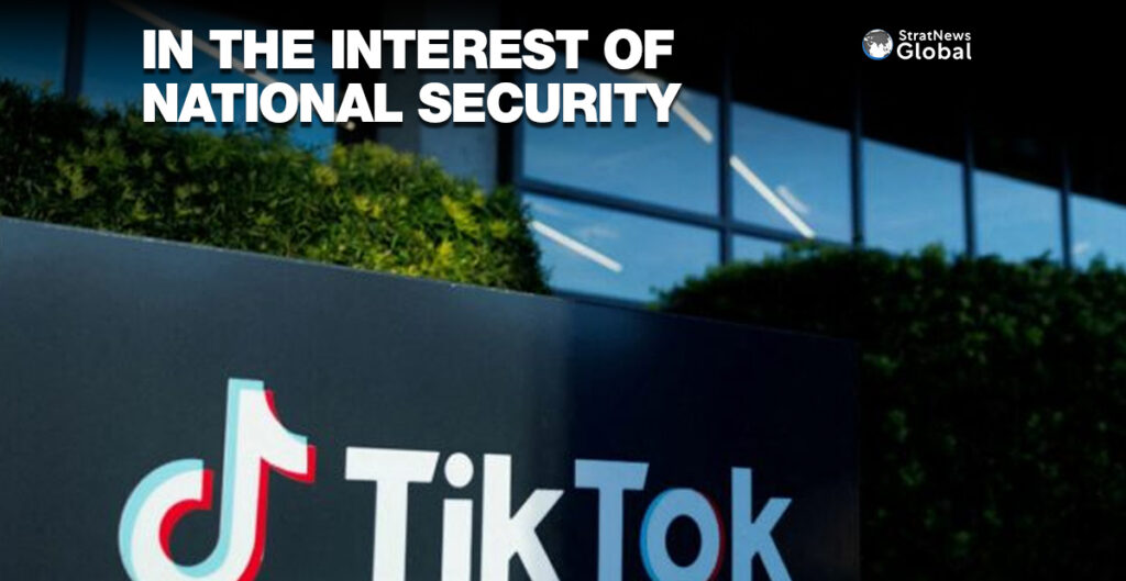 A view shows the office of TikTok in Culver City, Californi