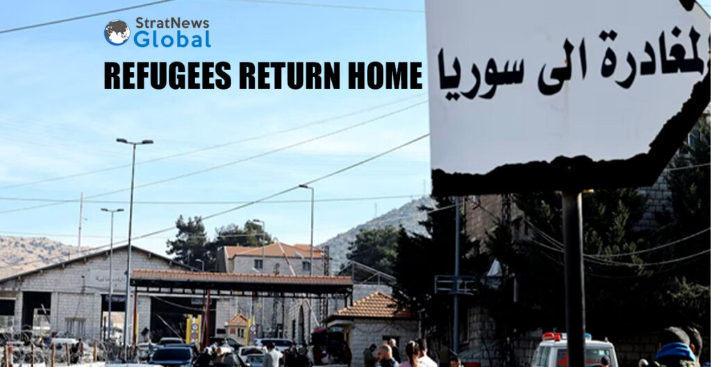 A sign reading "Departure to Syria" is on display at the Masnaa border crossing between Lebanon and Syria, after Syrian rebels ousted Syria's Bashar al-Assad, December 10, 2024. REUTERS/Emilie Madi