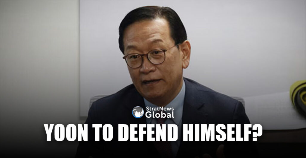 Seok Dong-hyeon, a lawyer for South Korea's impeached President Yoon Suk Yeol, speaks during a press conference in Seoul, South Korea, December 19, 2024. REUTERS/Kim Hong-Ji