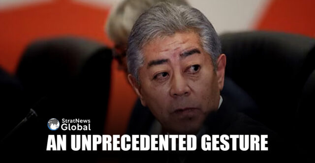Japanese Foreign Minister Takeshi Iwaya