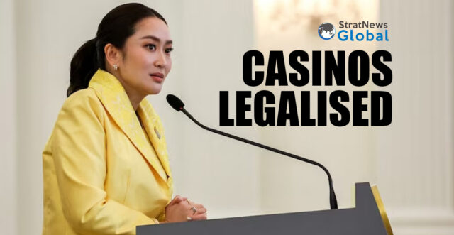 Thailand's Prime Minister Paetongtarn Shinawatra speaks during a press conference after a special cabinet meeting at the Government house in Bangkok, Thailand, September 7, 2024. REUTERS/Athit Perawongmetha/File Photo