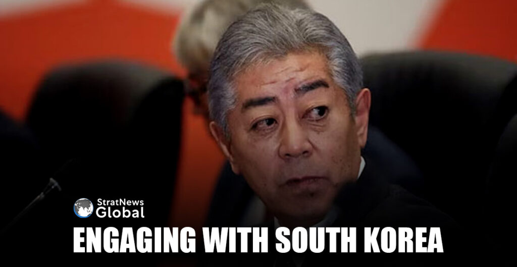 Japanese Foreign Minister Takeshi Iwaya