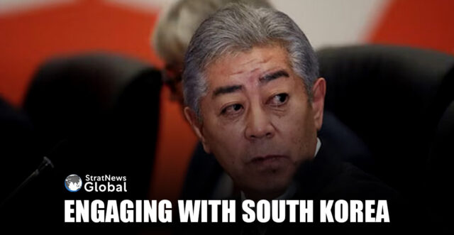 Japanese Foreign Minister Takeshi Iwaya