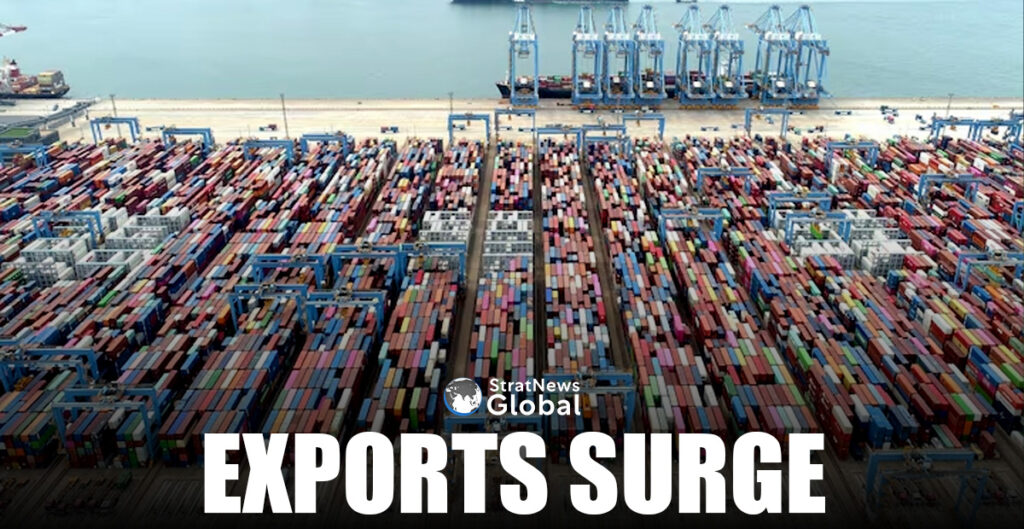 An aerial view shows containers and cargo vessels at the Qingdao port in Shandong province, China May 9, 2022. China Daily via REUTERS/File Photo