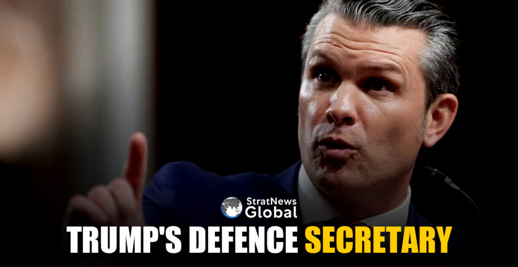 Pete Hegseth, U.S. President-elect Donald Trump's nominee to be secretary of defense, testifies before a Senate Committee on Armed Services confirmation hearing on Capitol Hill in Washington, U.S., January 14, 2025. REUTERS/Evelyn Hockstein/File Photo