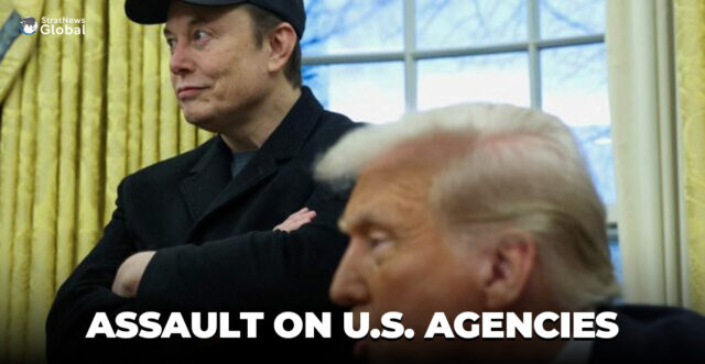 Billionaire Elon Musk with U.S. President Donald Trump