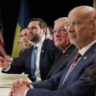 U.S. special envoy for Russia and Ukraine Keith Kellogg, Vice President JD Vance and Secretary of State Marco Rubio attend a bilateral meeting with Ukrainian President Volodymyr Zelenskiy (not pictured), on the sidelines of the Munich Security Conference (MSC), in Munich, Germany February 14, 2025. REUTERS/Leah Millis