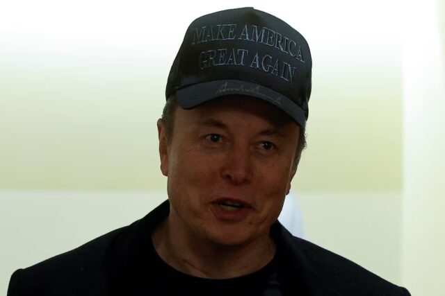 PSHAI3RVONMTDFKGAYFPAE4POM Elon Musk attends the first cabinet meeting hosted by U.S. President Donald Trump, in Washington, D.C., U.S., February 26, 2025. REUTERS/Brian Snyder
