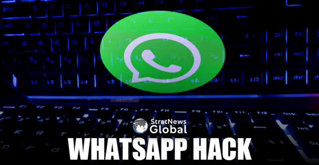 A keyboard is placed in front of a displayed WhatsApp logo in this illustration taken February 21, 2023. REUTERS/Dado Ruvic/Illustration/File Photo