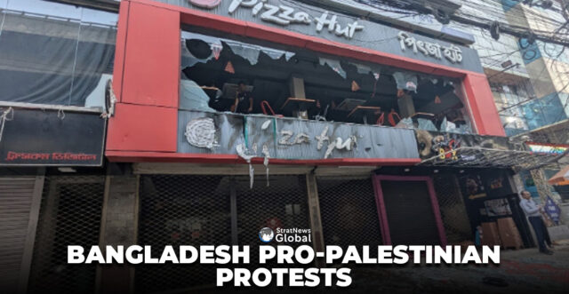 Mob ransacked a Pizza Hut store in Bangladesh on Monday, April 7, 2025. Photo courtesy: X/Bangladesh Perspectives