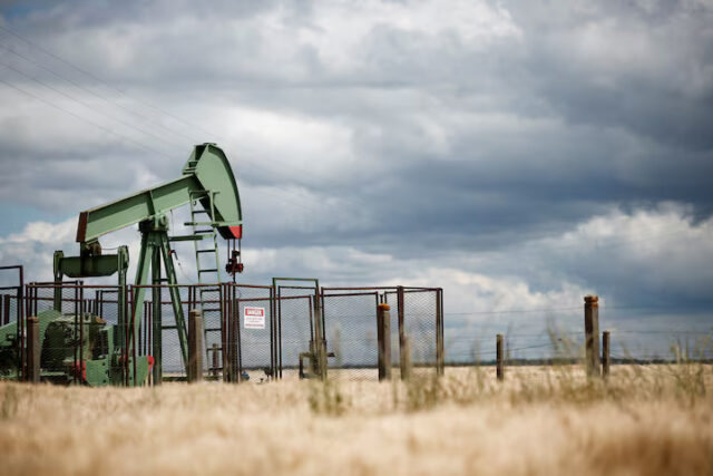 BPOXYVZQP5N4JEO6TMRJKA37NM A pumpjack operates at the Vermilion Energy site in Trigueres, France, June 14, 2024. REUTERS/Benoit Tessier/File Photo