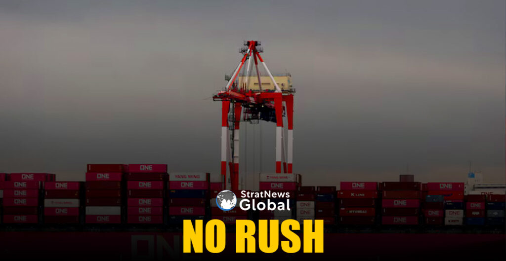 Containers on a cargo ship are seen at an industrial port in Tokyo, Japan April 3, 2025. REUTERS/Kim Kyung-Hoon