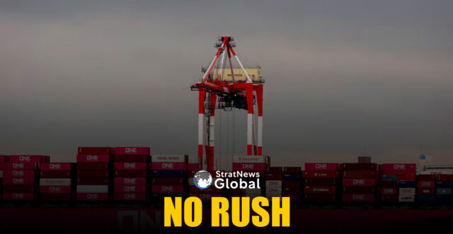 Containers on a cargo ship are seen at an industrial port in Tokyo, Japan April 3, 2025. REUTERS/Kim Kyung-Hoon