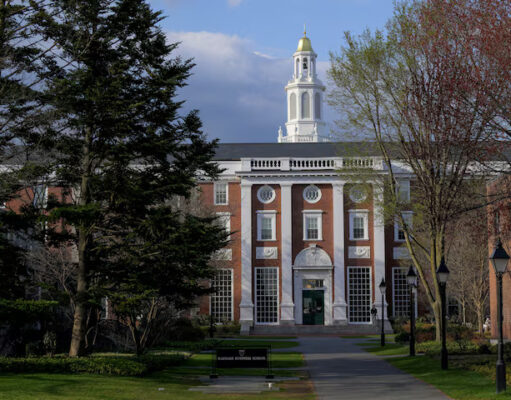 A view of the Business School campus of Harvard University in Cambridge, Massachusetts, U.S., April 15, 2025. REUTERS/Faith Ninivaggi/File Photo
