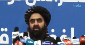 Dam With A Twist: India’s Community Projects In Afghanistan An undated social media screengrab of acting Afghan Foreign Minister Mawlawi Amir Khan Muttaqi addressing a gathering recently.