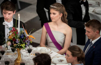 Count Felix and Princess Elisabeth of Belgium attend Prince Christian's 18th birthday celebration at Christiansborg Castle in Copenhagen, Denmark October 15, 2023. Mads Claus Rasmussen/Ritzau Scanpix/via REUTERS/ File Photo