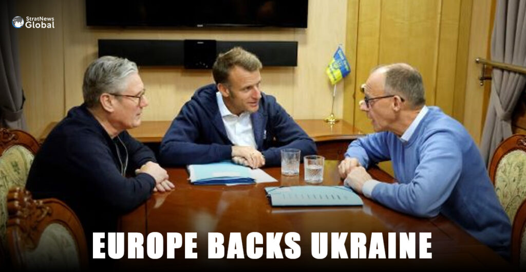 European leaders in Ukraine