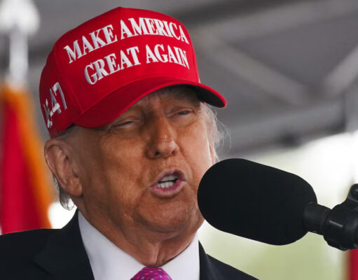 US President Donald Trump gives a speech in West Point, New York, U.S., May 24, 2025. REUTERS/Nathan Howard/File Photo