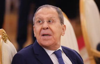 Russian Foreign minister Sergey Lavrov attends a meeting with President of Egypt Abdel Fattah el-Sisi at the Kremlin in Moscow, Russia, 09 May 2025. Russia marks the 80th anniversary of the victory in World War II over Nazi Germany and its allies YURI KOCHETKOV/Pool via REUTERS/File Photo